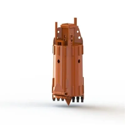 Găleată de foraj pentru sol cu tăiere dublă